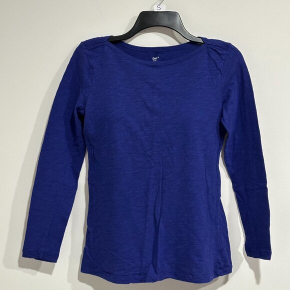 GAP Tops - 🌼$10 Women Juniors GAP Royal Blue Long Sleeve Cotton Tee Size S